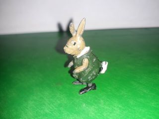Cc6 Pre War Lead/metal " Cadbury Cococub " Figure " Brother Rabbit " (green) Vgc,
