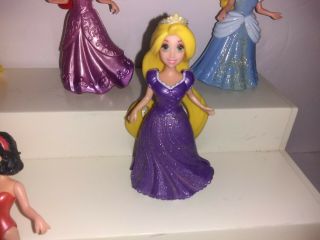 7 Dolls Disney Princesses Cinderella Rapunzel Jasmine Belle Ariel Magiclip Dolls 5