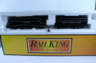 Fantastic Mth Rail King 4 - 6 - 4 Us Army Hudson Steam Engine W/ Proto Sound 2.  0