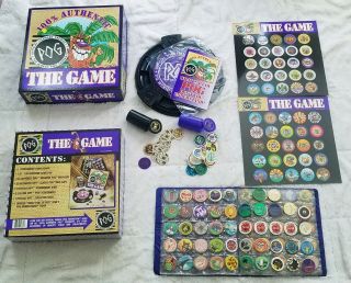 Pog The Game 1994 90s Vintage Milton Bradley Board Tournament Set And Binder