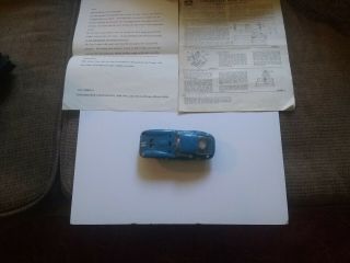 Strombecker Slot Car With Extra Paperwork 1960 