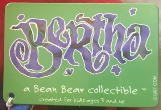 Grateful Dead Bean Bear Series 1 Bertha Red Jersey Capital Theater 7 inch 3