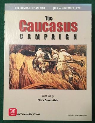 The Caucasus Campaign - July To November 1942 - Gmt Games 2009 - Punched