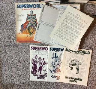 Superworld Rpg By Chaosium Rare And Oop.