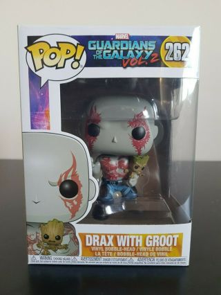 Marvel Funko Pop - Drax With Groot - Guardians Of The Galaxy 2