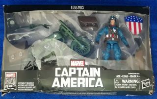 Marvel Legends 80th Wwii Captain America,  Motorcycle 6 " Figure Vintage Avengers