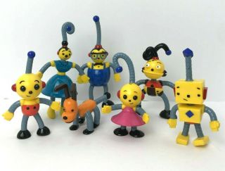 Rolie Polie Olie Family Set Of 7 Bendable Characters 2004 Disney Store Nelvana