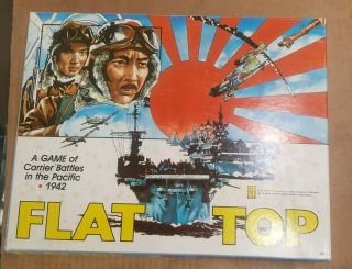 Flat Top Game Of Carrier Battles In The Pacific 1942 Avalon Hill 1981 Unpunched