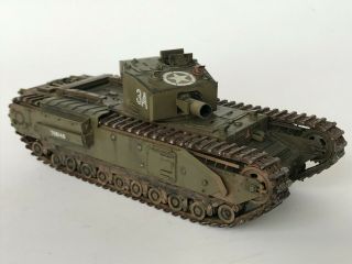 WW2 British Churchill AVRE,  1/35,  built & finished for display,  fine. 3