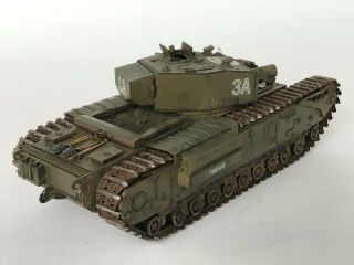 WW2 British Churchill AVRE,  1/35,  built & finished for display,  fine. 4
