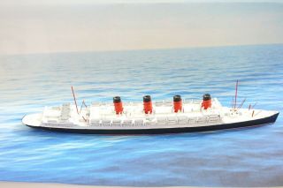 Cm 156 Aquitania 8 1/2 " Lead Ship Model 1:1200 - 1250 Miniature Highly Detailed N2