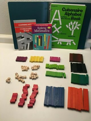 Cuisenaire Alphabet Book With 2 Brochures And Over 140 Wooden Rods