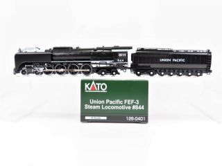N Scale Kato 126 - 0401 Up Union Pacific Fef - 3 4 - 8 - 4 Steam Loco 844 Excursion
