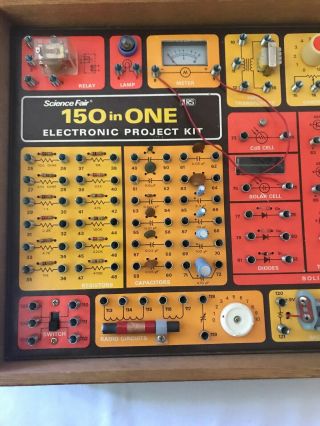 VINTAGE RADIO SHACK SCIENCE FAIR 150 IN 1 ELECTRONIC PROJECT KIT NO.  28 - 248 4