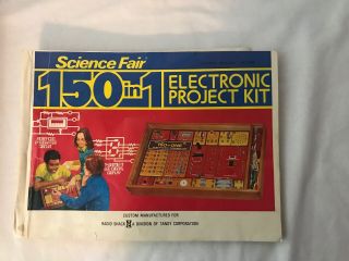 VINTAGE RADIO SHACK SCIENCE FAIR 150 IN 1 ELECTRONIC PROJECT KIT NO.  28 - 248 5