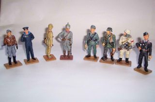 8 X Del Prado Die Cast Metal Soldiers Figures - Germany Military 1914 - 1945