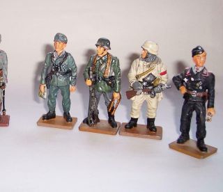 8 X DEL PRADO Die Cast Metal SOLDIERS FIGURES - GERMANY Military 1914 - 1945 2