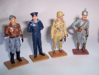 8 X DEL PRADO Die Cast Metal SOLDIERS FIGURES - GERMANY Military 1914 - 1945 3