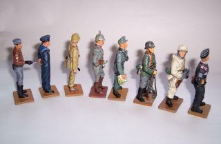 8 X DEL PRADO Die Cast Metal SOLDIERS FIGURES - GERMANY Military 1914 - 1945 4