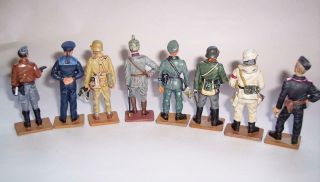 8 X DEL PRADO Die Cast Metal SOLDIERS FIGURES - GERMANY Military 1914 - 1945 5
