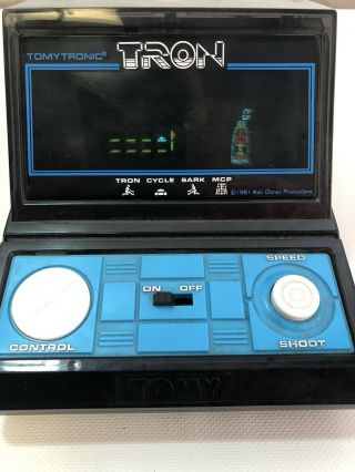Video Game Tron By Tomytronic 1981 Walt Disney Productions Vintage