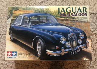 Tamiya 1:24 Scale Jaguar Mk.  Ii Saloon — Unbuilt,  Parts In Factory Bags
