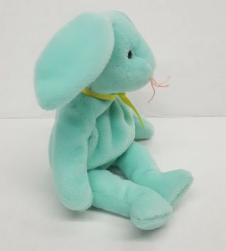 1996 Ty Beanie Baby Hippity Green Bunny Rabbit With Tag 4