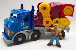 Fisher Price Imaginext City Big Rig & Robot Truck With Lights And Sound Toy