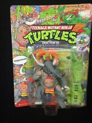 1992 Teenage Mutant Ninja Turtles Doctor El Unpunched Tmnt Playmate Figure