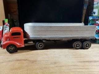 Smith Miller Smitty Toys Gmc Red Tractor Trailer Vintage 1950 