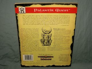 I.  C.  E MERP 2nd Edition Adventure - PALANTIR QUEST (RARE - HARD TO FIND and VG, ) 2