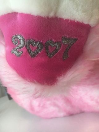 2007 Dan Dee Pink 18” Plush Sweetheart Pink Big Teddy Bear 