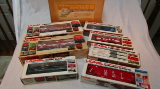 Lionel 6 - 1868 1978 Service Station Special Limited Edition Set W/ 6 - 8867 Dummy