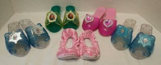 Disney Princess Anna Elsa Melissa & Doug Dress - Up Pretend Shoes Slippers Toddler