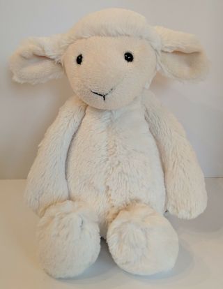 Jellycat Bashful Lamb White Cream Floppy Soft 12 " Plush Stuffed Animal Sheep Toy