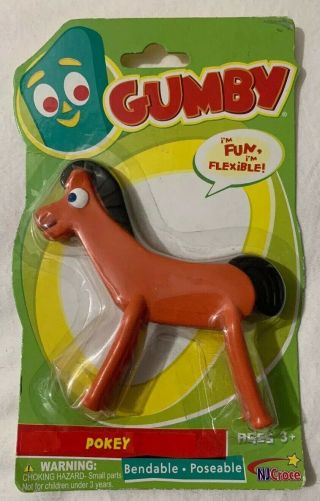 Pokey The Bendable Gumby Figure 5 1/2 " Kids Toy Action Figure Classic
