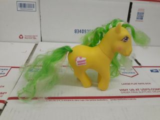 Vintage G1 My Little Pony Candy Cane Lemon Treats Yellow Green Cake Hasbro 1987