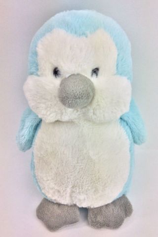Toys R Us Blue Penguin Plush Stuffed Animal 2015 White Grey 10 "