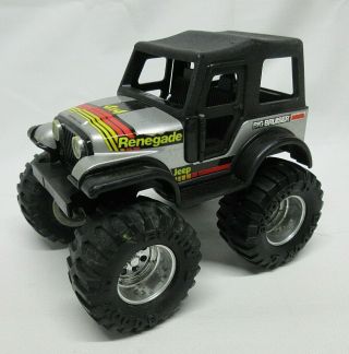 Vtg 1984 Buddy L Jeep Renegade Wrangler Bruiser 4x4 Lifted Rubber Tires Metal