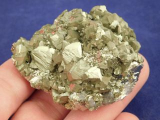 A And 100 Natural Chalcopyrite Pyrite Crystal Cluster From Peru 194gr E