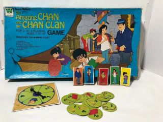 The Chan And The Chan Clan Board Game Whitman Hanna - Barbera 1973 Rare
