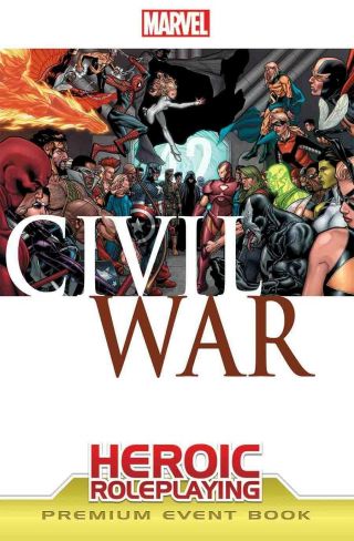 Margaret Weis Marvel Heroic Rpg Civil War - Premium Event Book Hc Nm