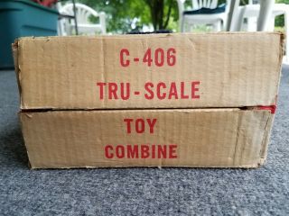 Vintage Toy Combine Tru - Scale C - 406 1/16 Scale Combine 7