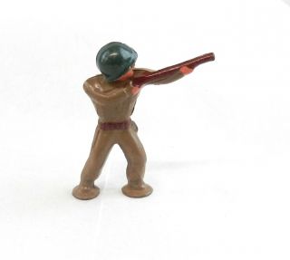 Barclay Manoil Lead Metal Soldier Standing Gunman Wwii Brown Military S40