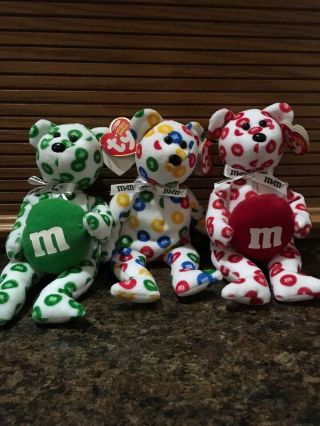 Ty Beanie Babies M&ms Set Of 3