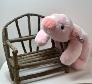 Ty Beanie Buddy Squealer The Pig With Tag Retired Dob: 1998