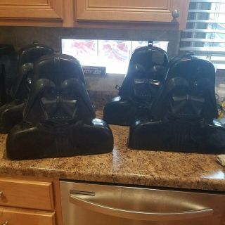 4 Vintage Star Wars Darth Vader Carrying Cases/misc Items