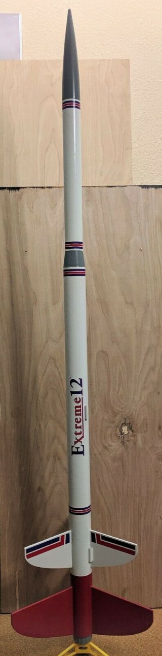 Estes 7225 Extreme 12,  Huge 2 - Stage Rocket,  Built,  Never Flown,