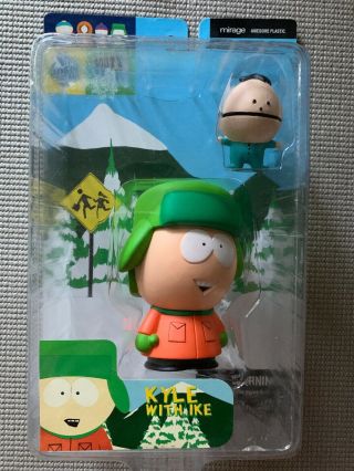 2003 Mirage Toys Series 1 South Park Kyle With Ike Action Figure Toy