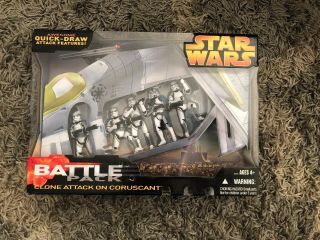 Star Wars Episode 3 Revenge Of Sith Clone Attack On Coruscant Battle Pack
